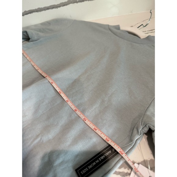 NWT BP Nordstrom Dip Dye Crew Neck Sweatshirt Black/Grey/Blue‎ Size XXS - Picture 5 of 5